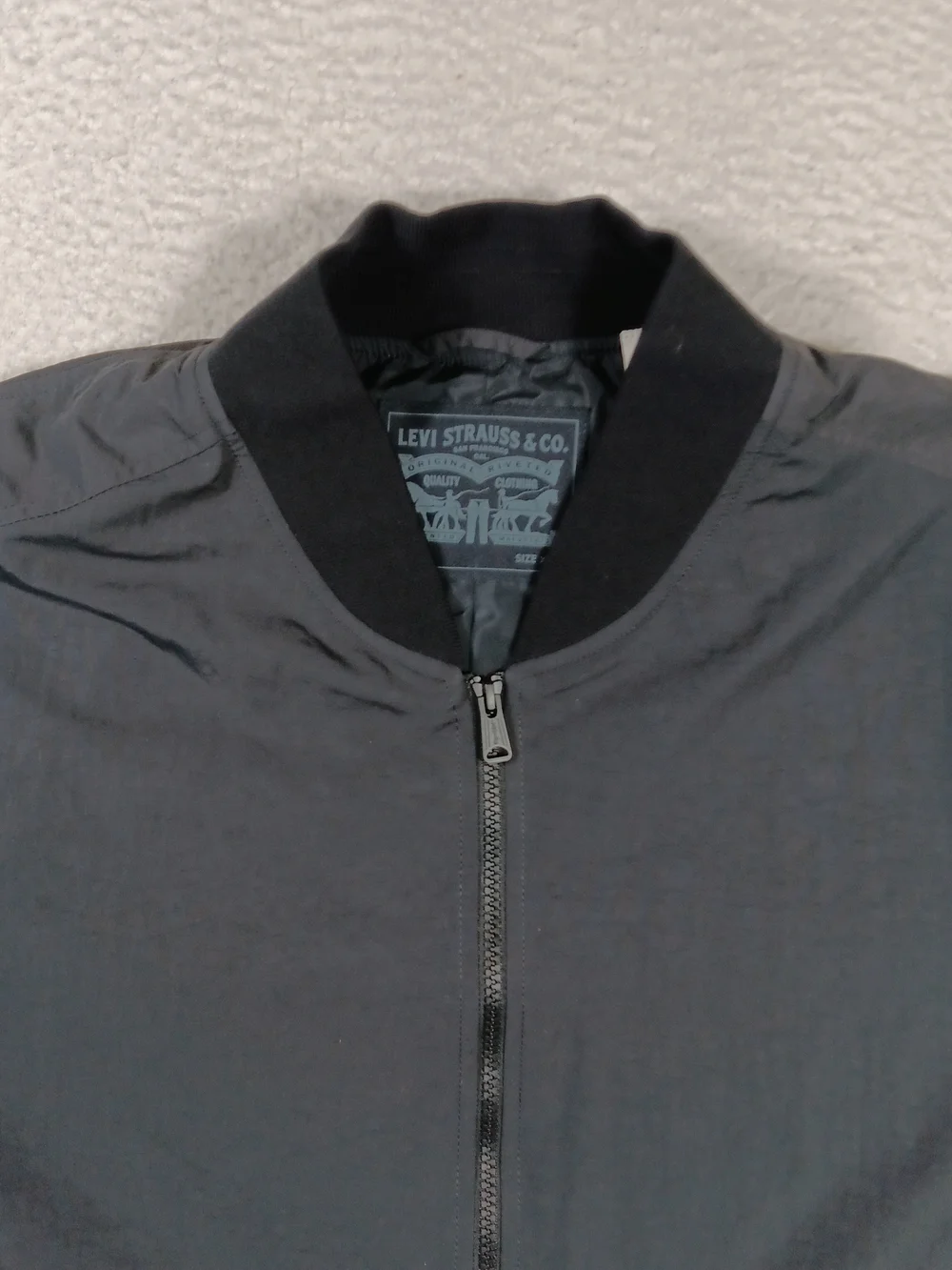 Levis Jacket Mens XXXL 3XL Black  Oceanview Flight Bomber Military Full Zip